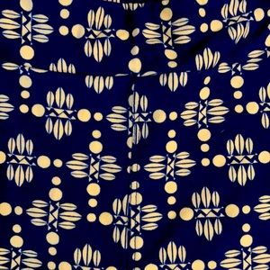 NWOT girls lularoe leggings size L/XL blue print 2